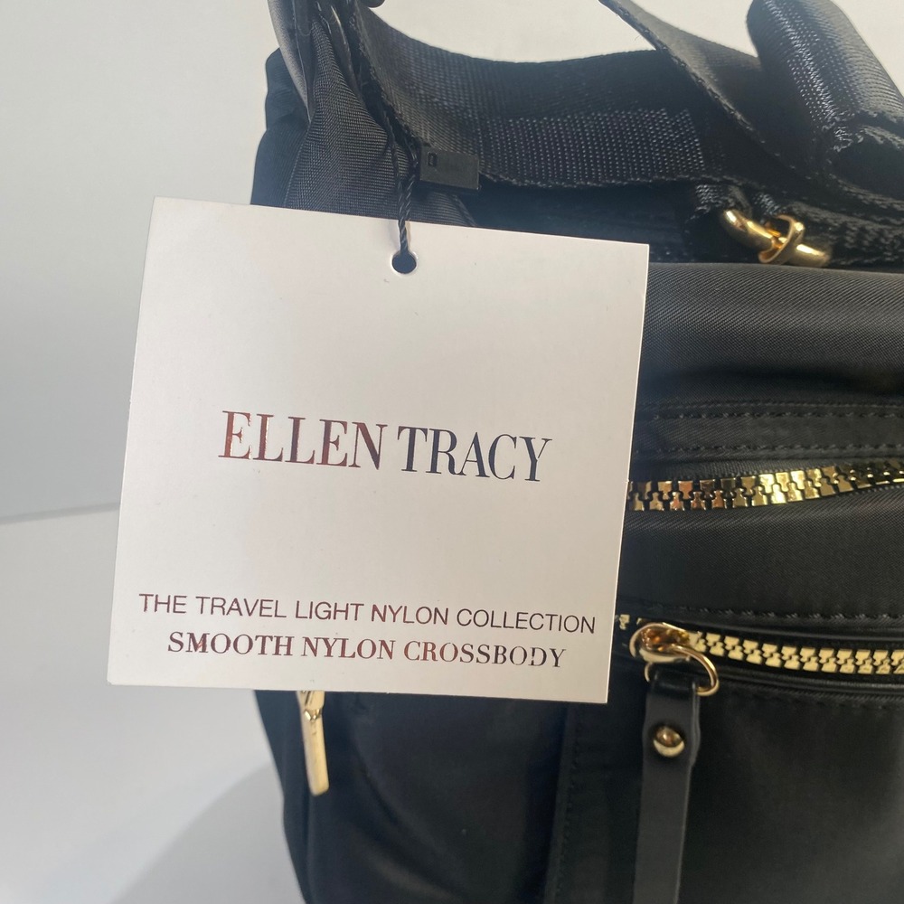 Ellen Tracy Crossbody Bag Purse Travel Light Nylon Pockets Everyday‎ Casual - Picture 3 of 9